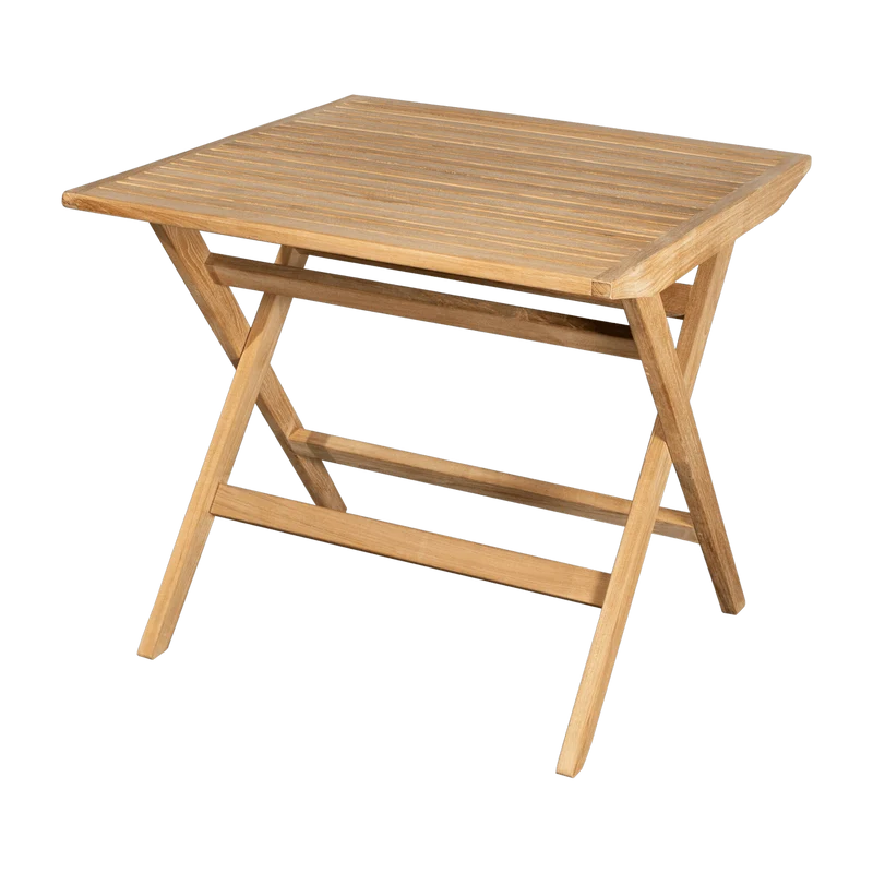 Table de jardin carrée en teck Flip - Cane-Line
