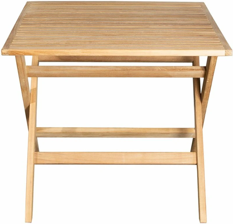 Table de jardin carrée en teck Flip - Cane-Line