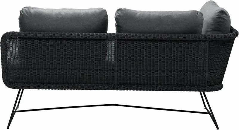 Canapé 2 places module droit noir Horizon - Cane-Line