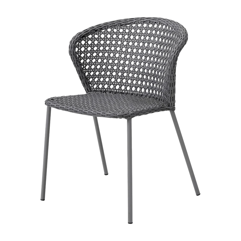 Chaise grise tissage français Lean - Cane-Line