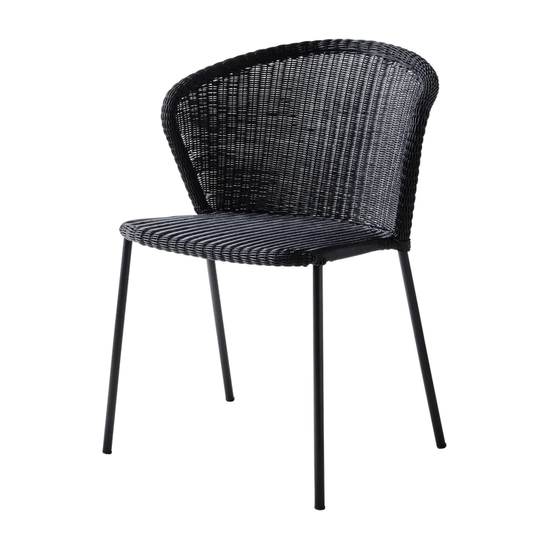 Chaise noire Lean - Cane-Line