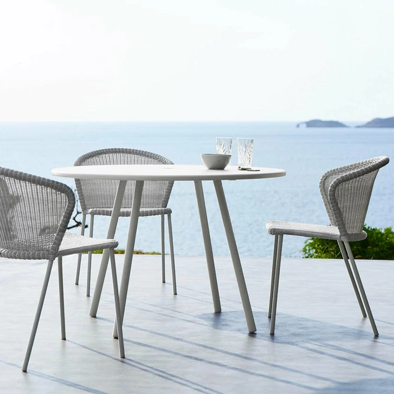 Chaise blanche Lean - Cane-Line