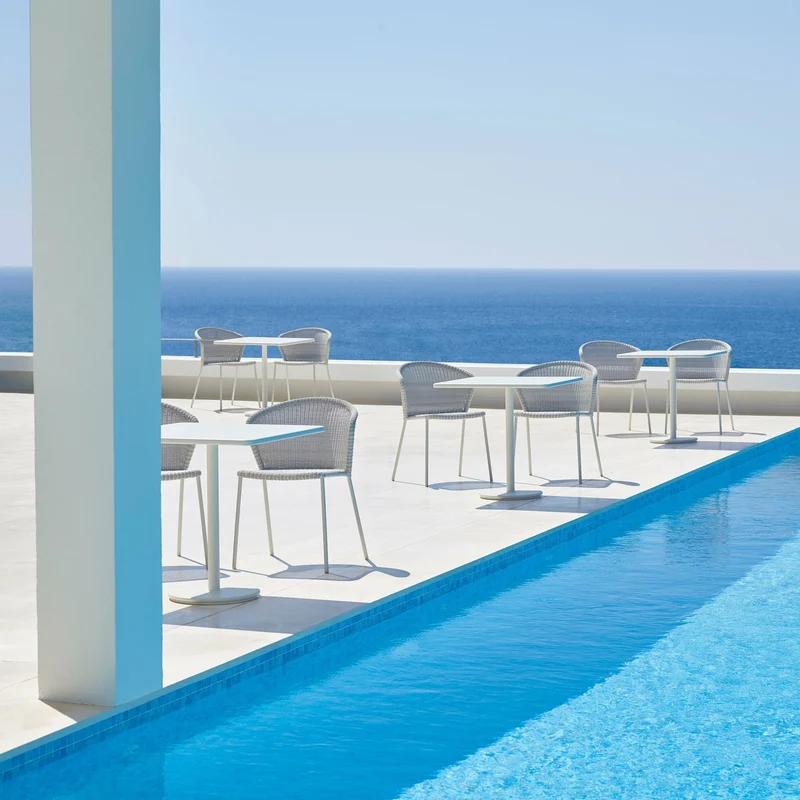 Chaise blanche Lean - Cane-Line