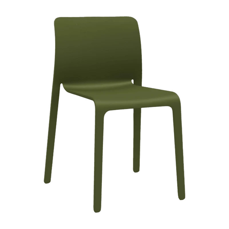 Chaise en polypropylene vert olive First - Magis