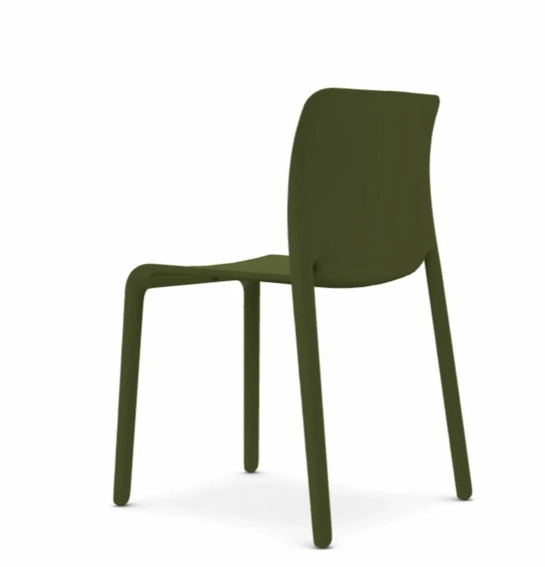Chaise en polypropylene vert olive First - Magis