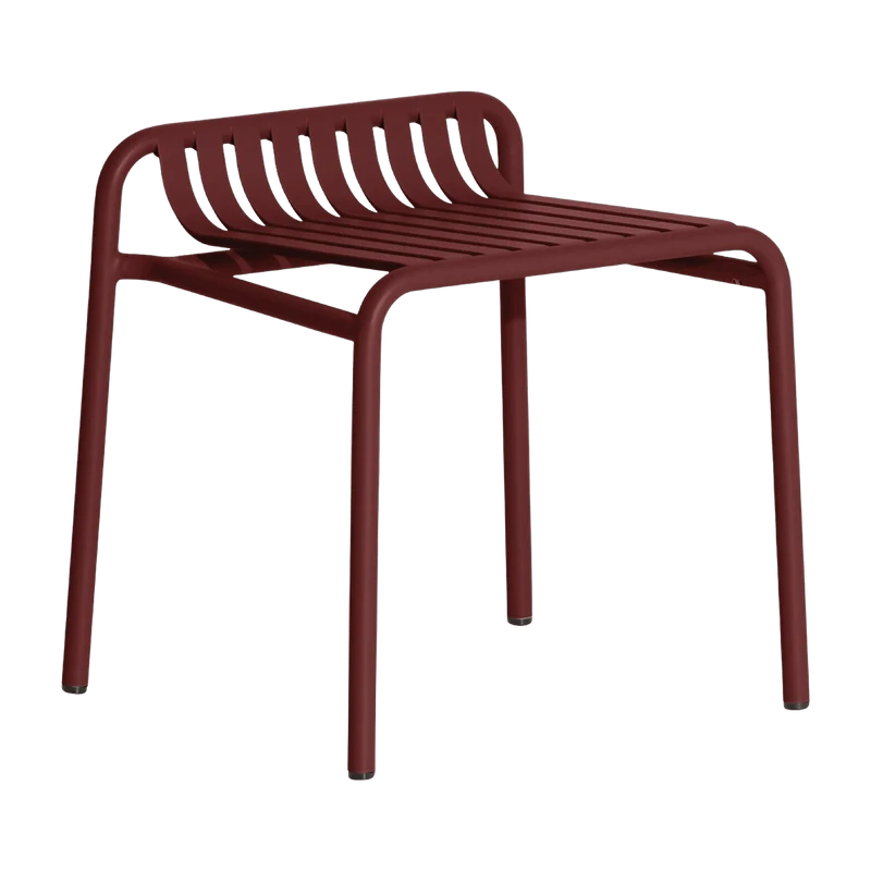 Tabouret outdoor rouge brun Week end - Petite friture
