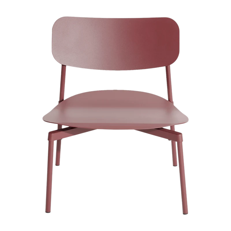 Fauteuil de jardin en métal rouge Fromme - Petite friture