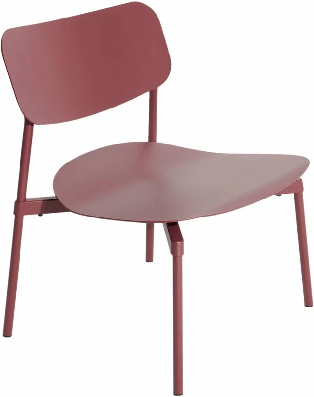 Fauteuil de jardin en métal rouge Fromme - Petite friture