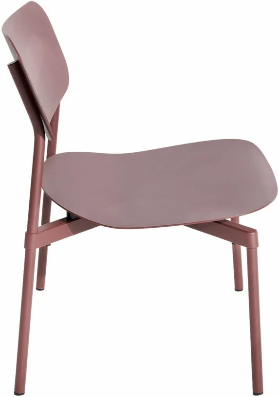 Fauteuil de jardin en métal rouge Fromme - Petite friture