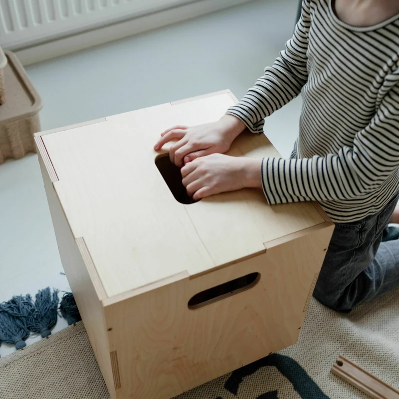 Cube de rangement en bois - Nofred