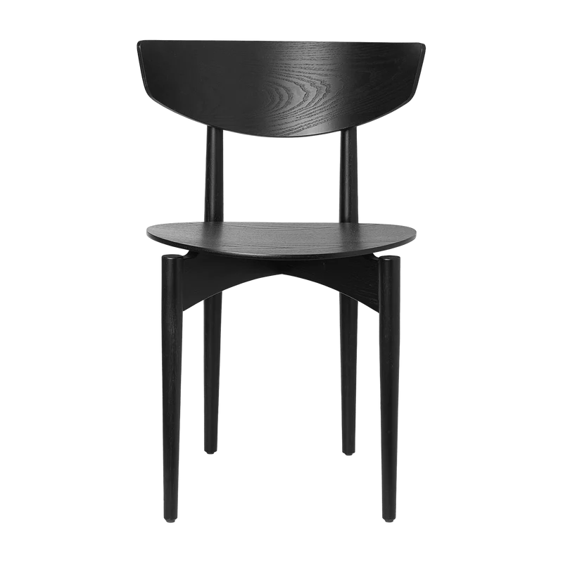 Chaise en bois massif noir Herman - Ferm Living