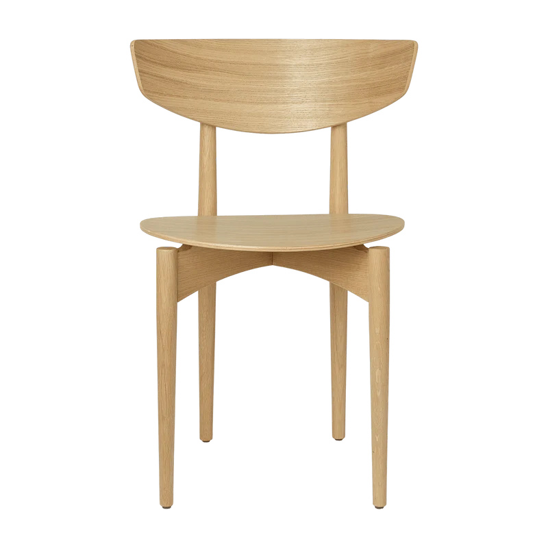 Chaise en bois massif beige Herman - Ferm Living