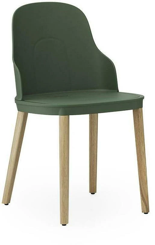 Chaise vert parc au pietement en chêne Allez Park vert - Normann Copenhagen