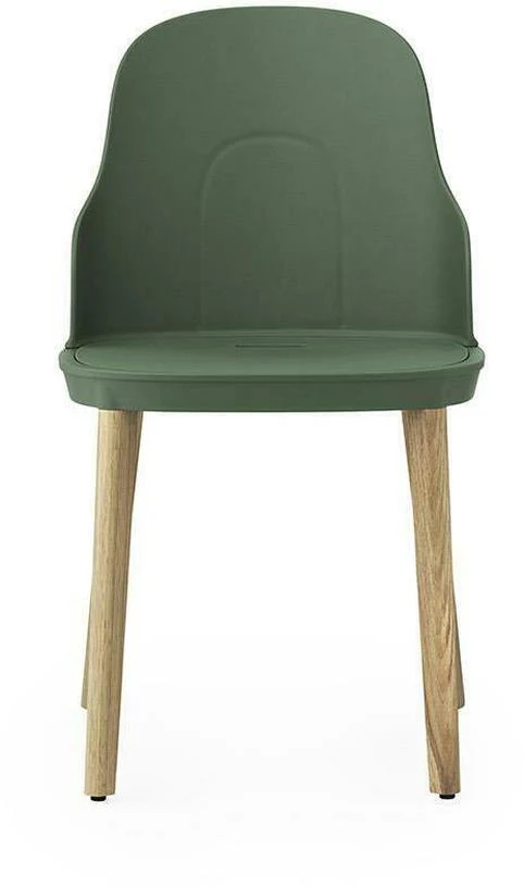 Chaise vert parc au pietement en chêne Allez Park vert - Normann Copenhagen