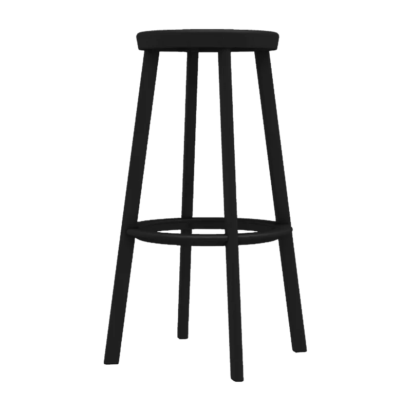 Tabouret de bar en aluminium noir 76 cm Deja-vu - Magis