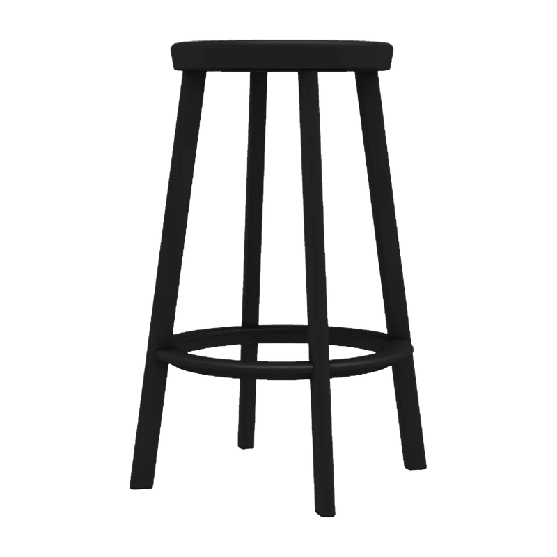 Tabouret de bar en aluminium noir 66 cm Deja-vu - Magis