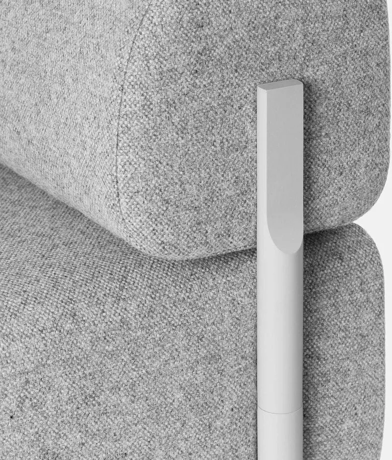 Canapé d'angle gauche modulable gris Palo - Hem