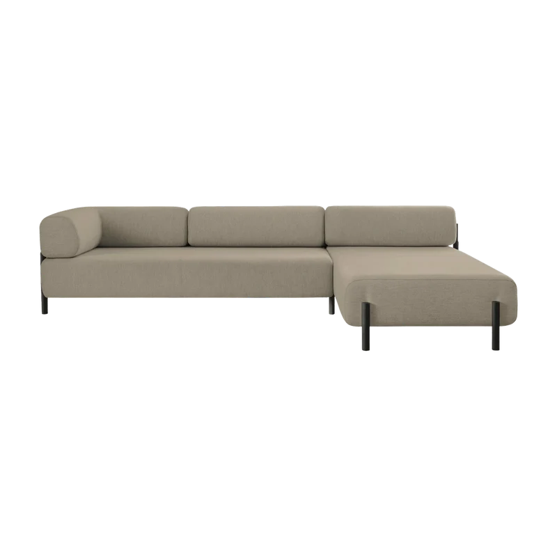 Canapé d'angle droit modulable beige Palo - Hem