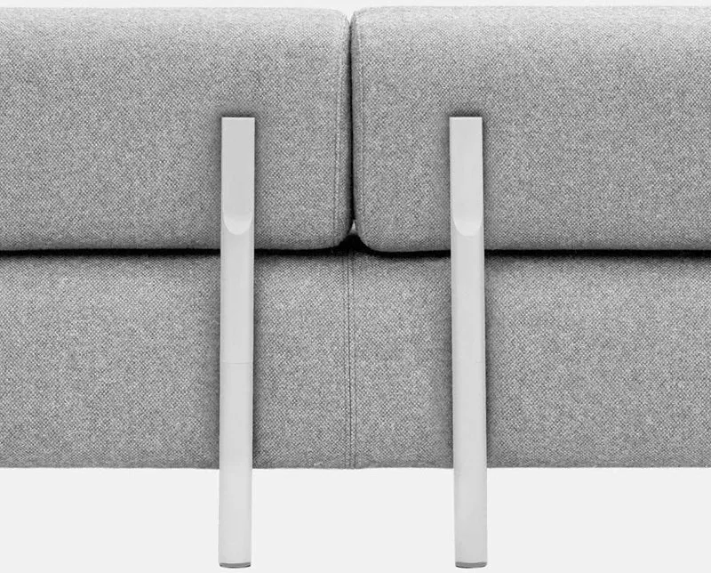Canapé d'angle droit modulable gris Palo - Hem