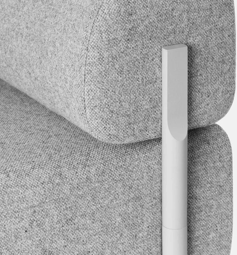 Canapé d'angle droit modulable gris Palo - Hem