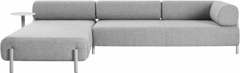 Table d'appoint pour canapé modulable gris Palo - Hem