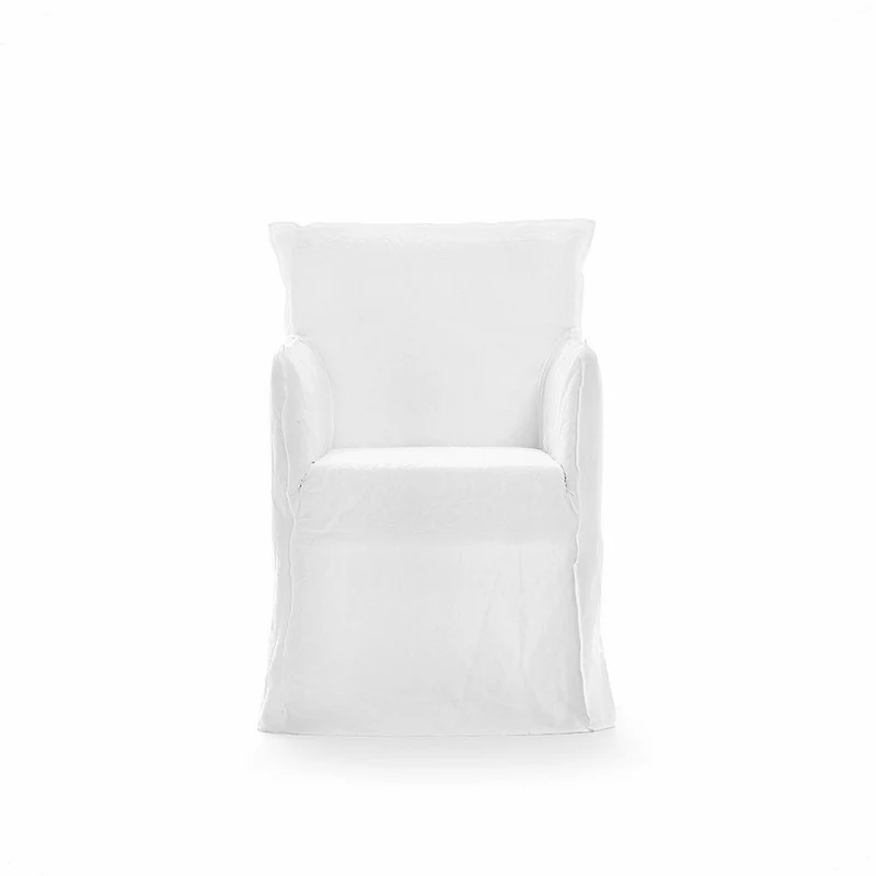 Chaise avec accoudoirs blanche Ghost 25 - Gervasoni