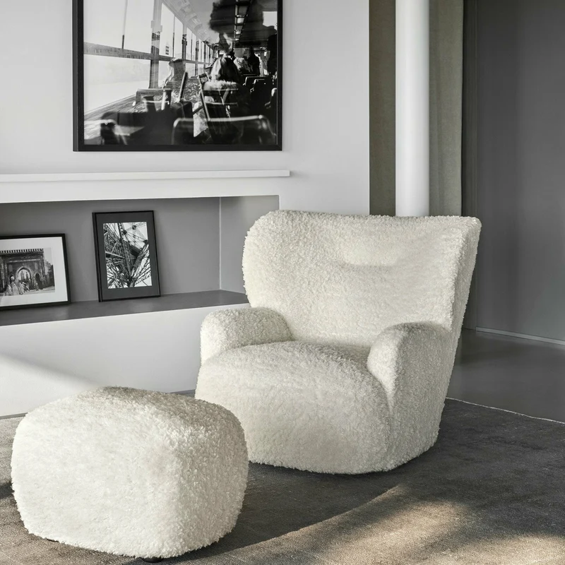 Pouf blanc Bear Loll 08 - Gervasoni
