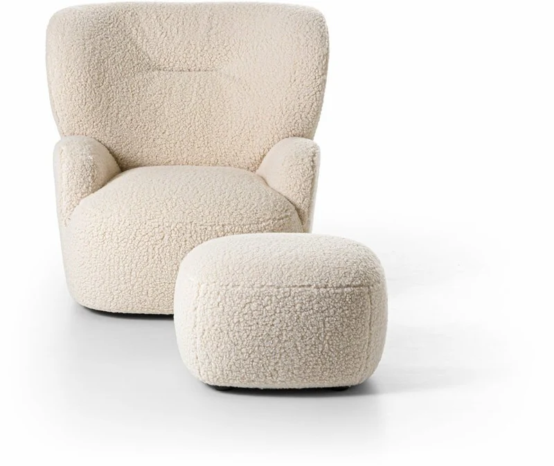 Fauteuil blanc Bear Loll 09 - Gervasoni