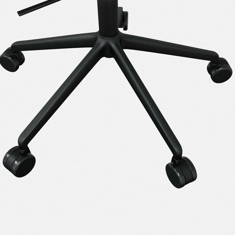 Fauteuil Porcelain et piètement noir à roulettes Kendo - Hem