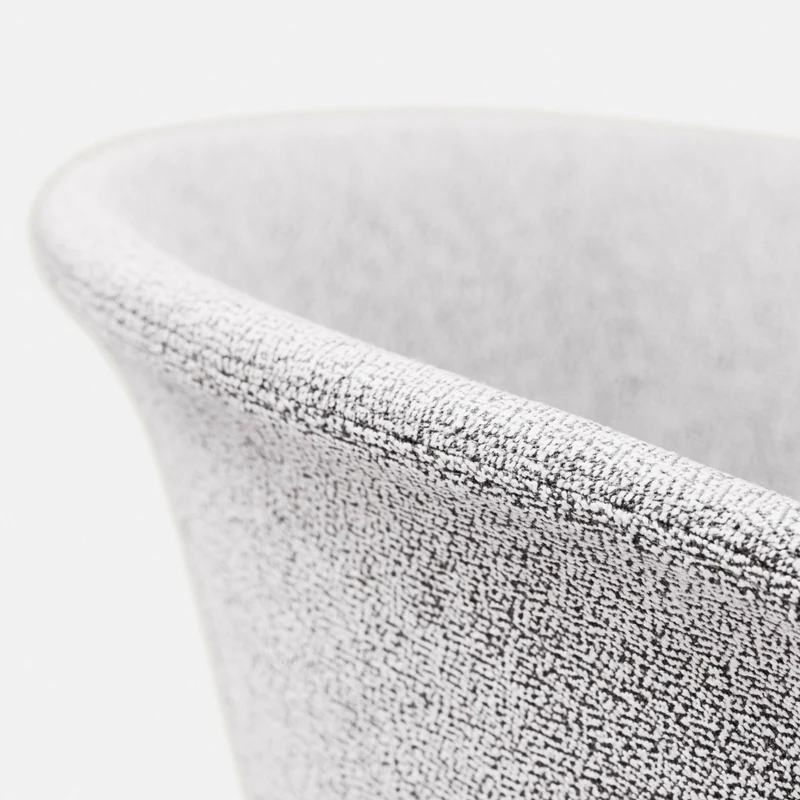 Fauteuil Porcelain et piètement noir à roulettes Kendo - Hem