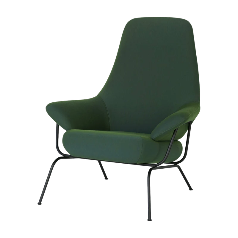 Fauteuil en tissu Peacock Hai - Hem