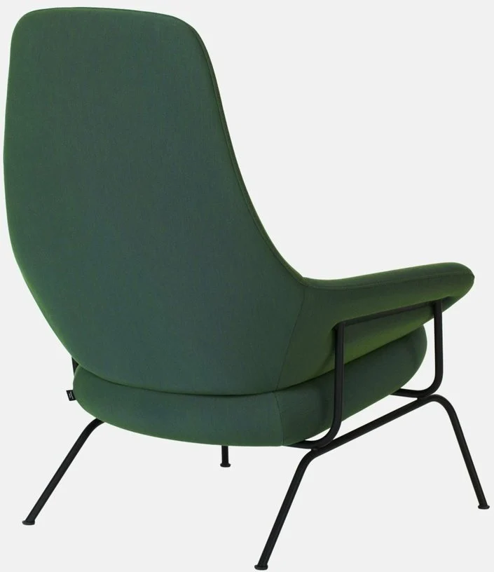 Fauteuil en tissu Peacock Hai - Hem