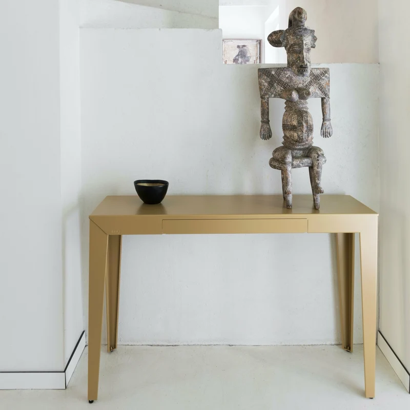 Console à tiroir crème finition mate 103 cm Zef - Matière Grise