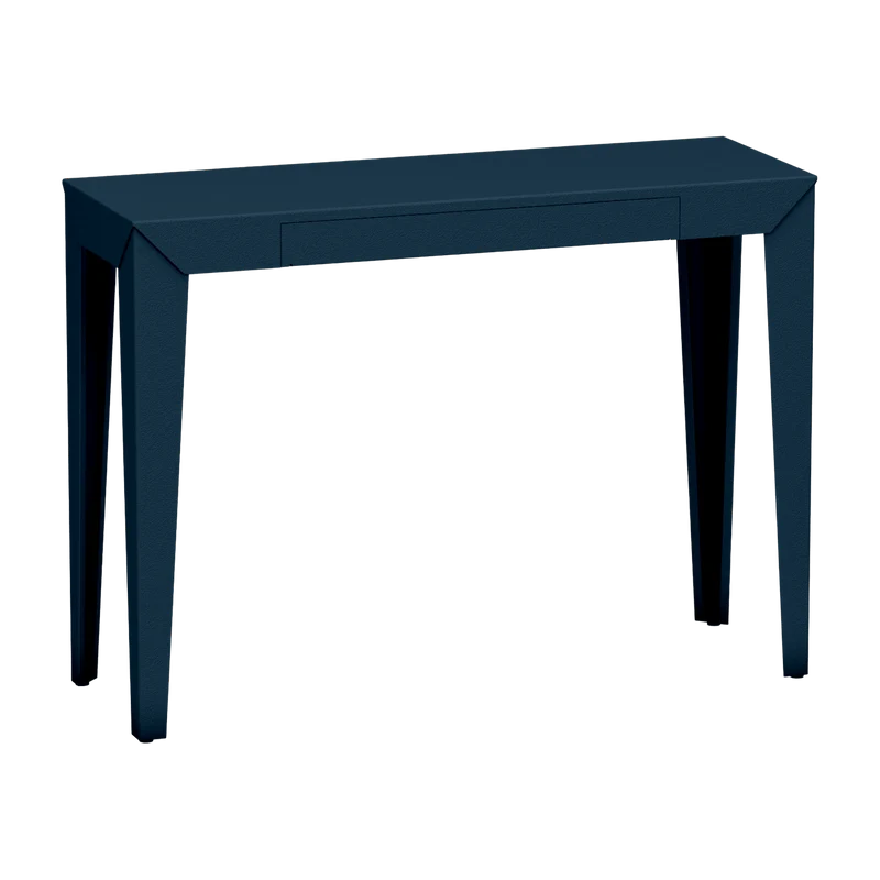 Console à tiroir denim finition mate 103 cm Zef - Matière Grise