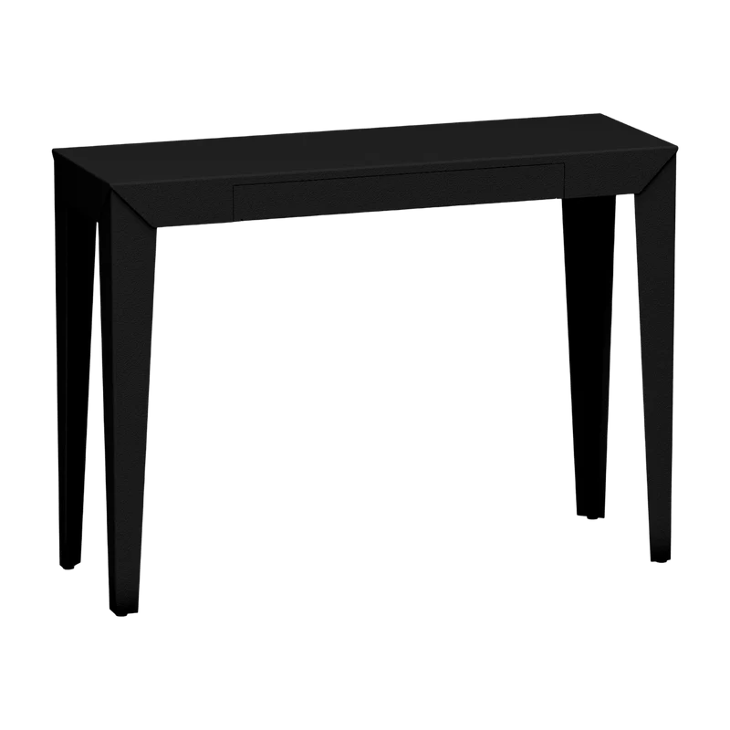 Console à tiroir noir mat finition mate 103 cm Zef - Matière Grise