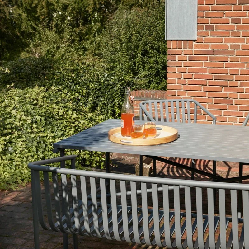 2 plateaux ronds en bambou - Hübsch