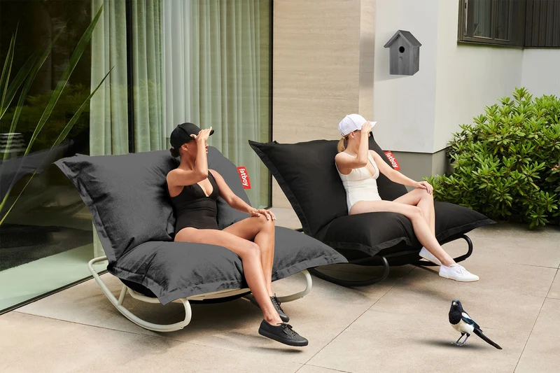 Grand pouf extérieur gris roche Original Outdoor - Fatboy