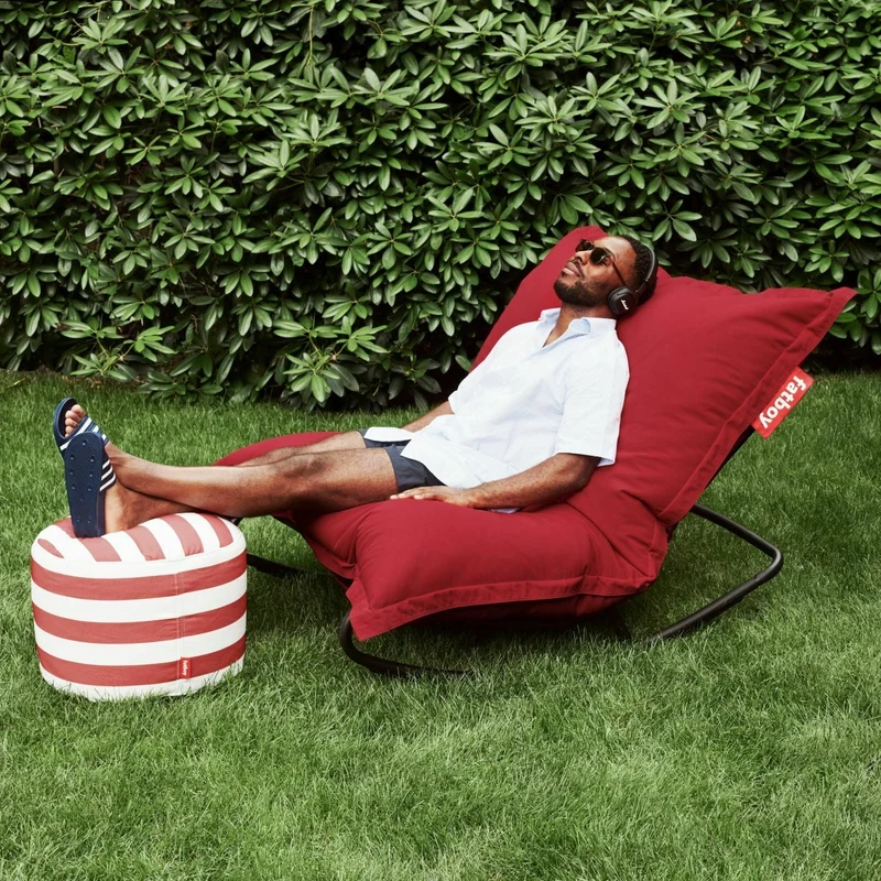 Grand pouf extérieur gris tonnerre Original Outdoor - Fatboy