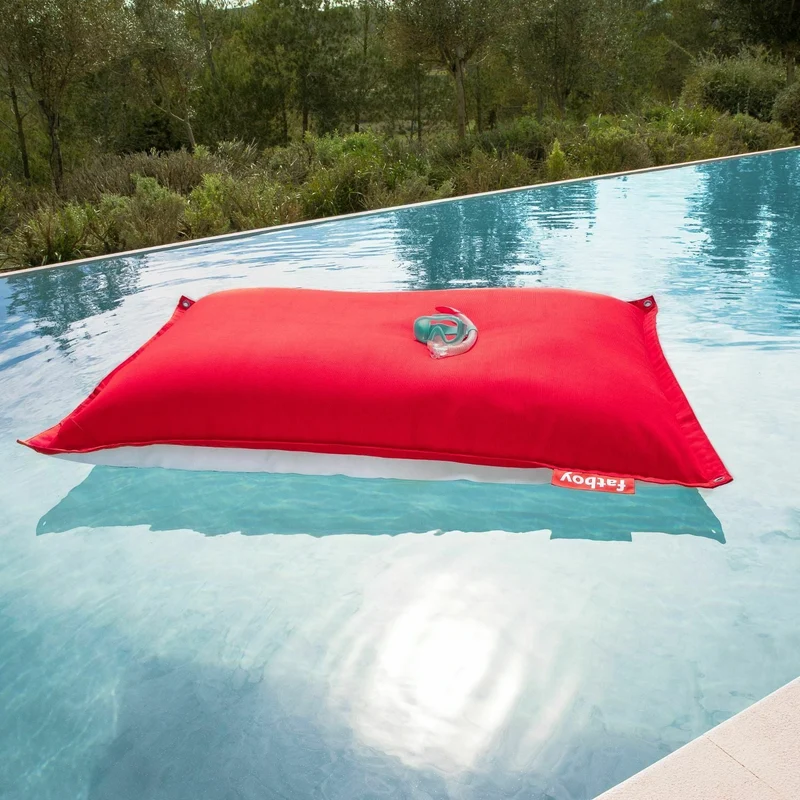 Pouf flottant rayé bleu océan Original Floatzac - Fatboy