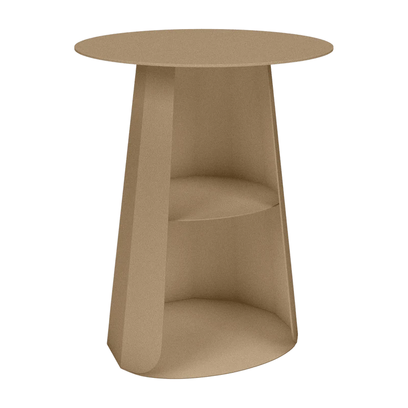 Table de chevet en acier sable 39 cm Ankara - Matière Grise