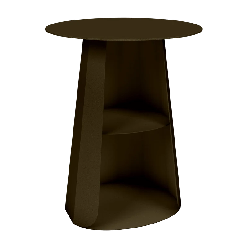 Table de chevet en acier bronze 39 cm Ankara - Matière Grise
