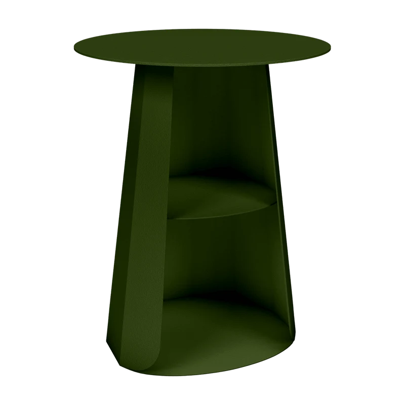 Table de chevet en acier kaki 39 cm Ankara - Matière Grise