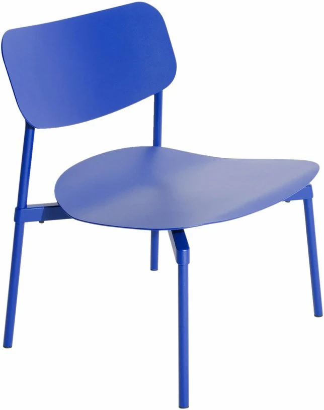 Fauteuil de jardin en métal bleu Fromme - Petite friture
