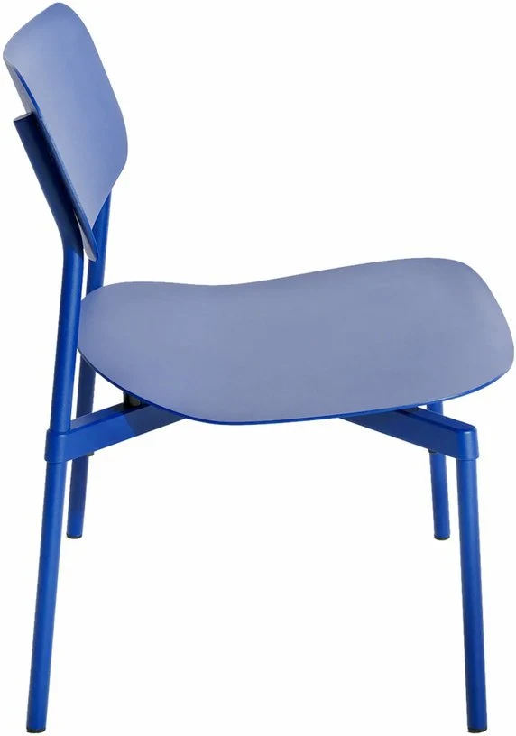 Fauteuil de jardin en métal bleu Fromme - Petite friture