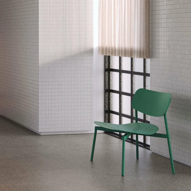 Fauteuil de jardin en métal bleu Fromme - Petite friture