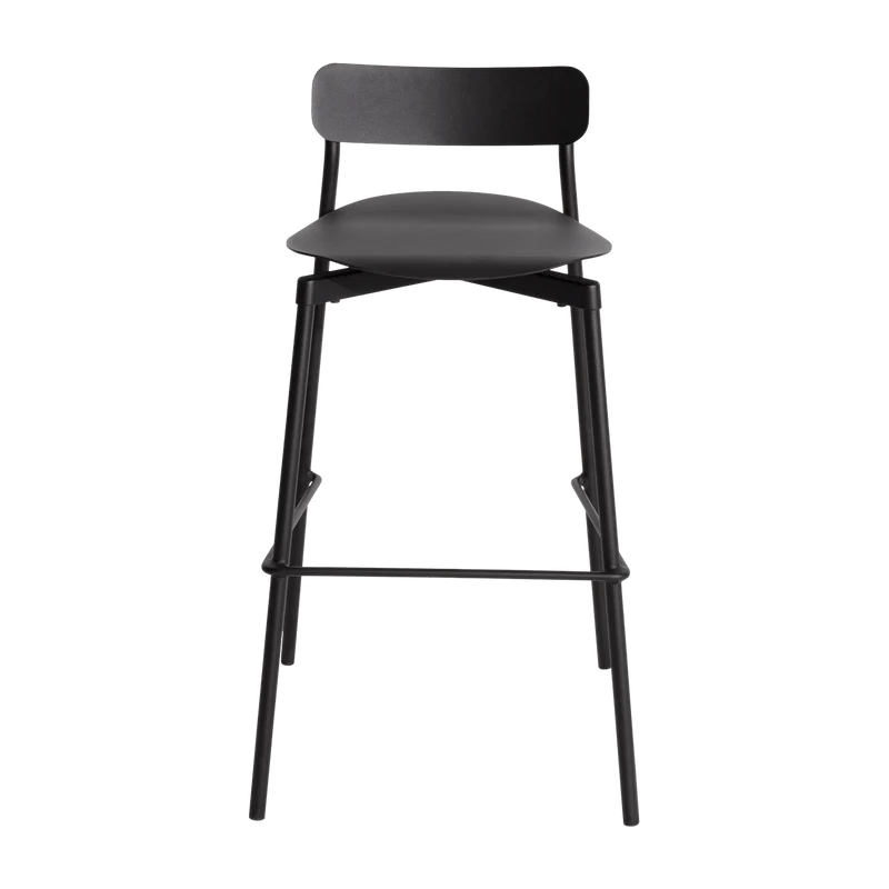 Chaise de bar outdoor noire 75 cm Fromme - Petite friture