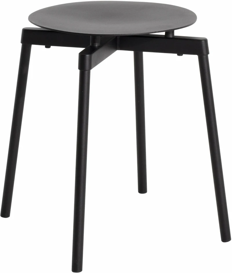 Tabouret outdoor noir Fromme - Petite friture