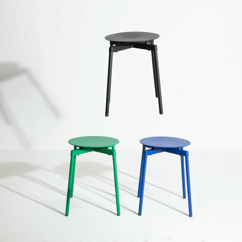 Tabouret outdoor noir Fromme - Petite friture