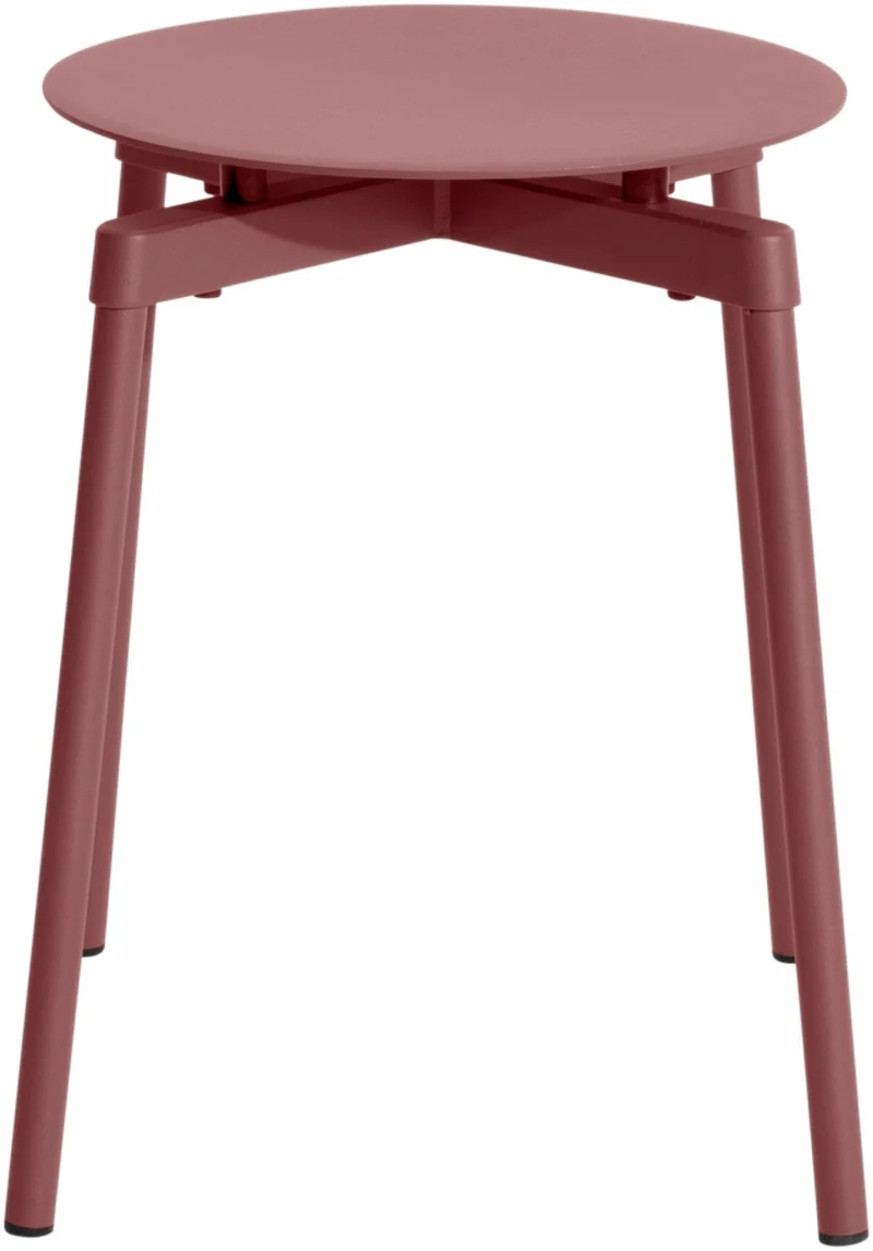 Tabouret outdoor rouge brun Fromme - Petite friture