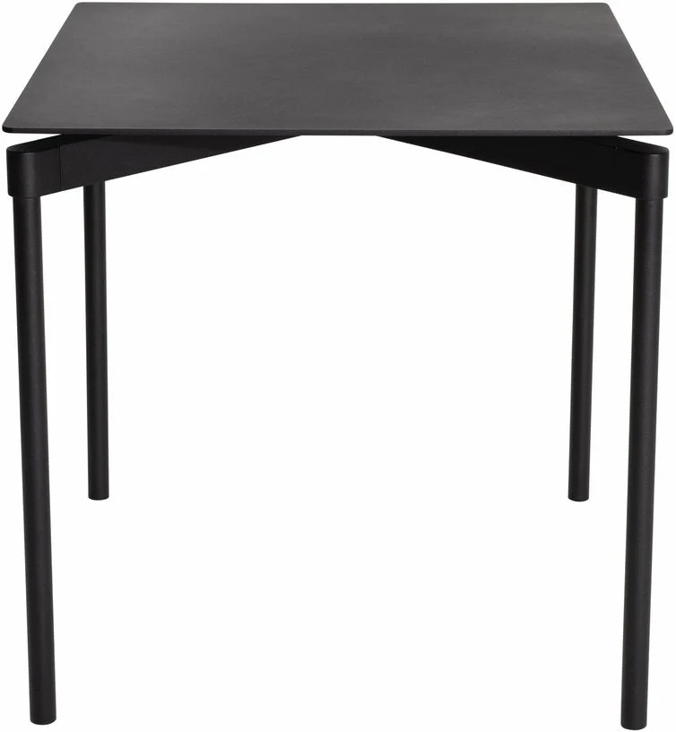 Table de jardin carrée noire Fromme - Petite friture